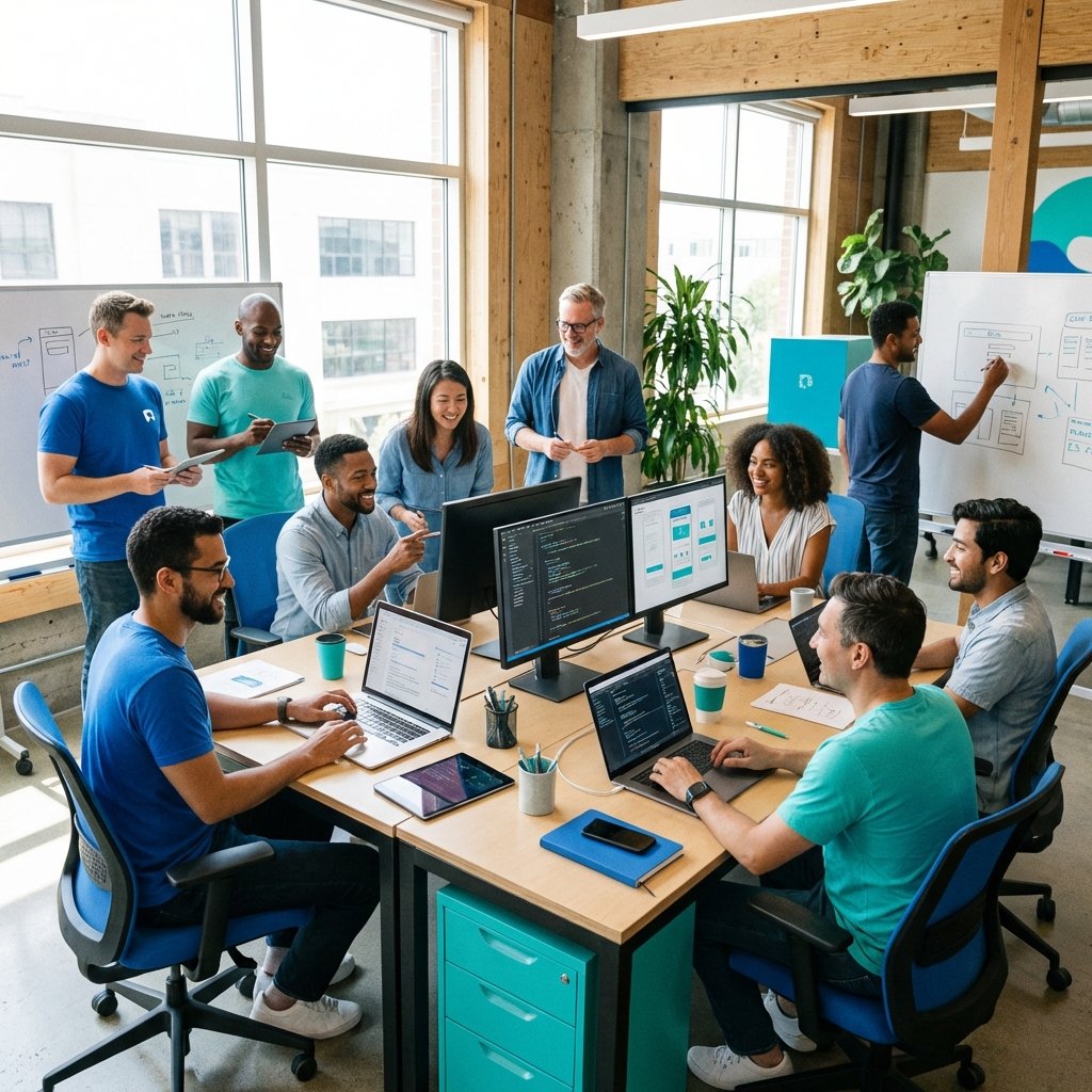 Equipo Berlo trabajando